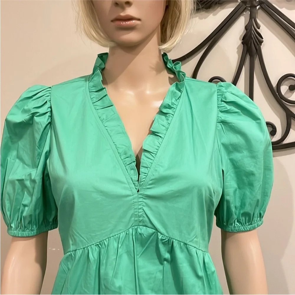 Donna Morgan Green Dress size US 2 - Picture 4 of 7